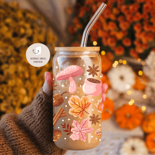 Gobelet en verre - Automne