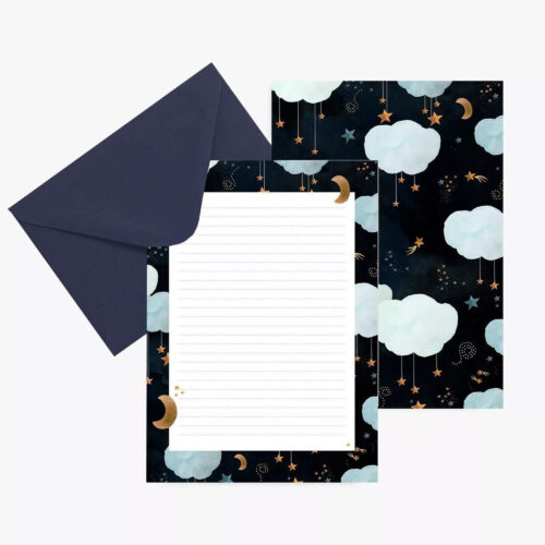 Papier à lettres nuages