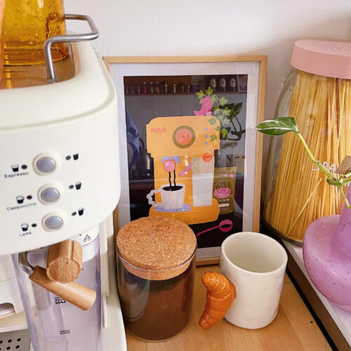 Affiche illustration - Good morning - A4