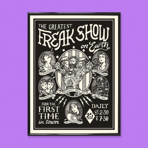 Affiche freak show