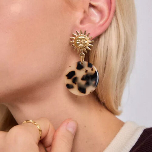 Boucle d'oreille soleil