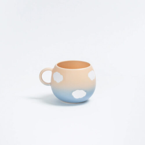 Tasse nuage dégradé bleu & rose 500mL