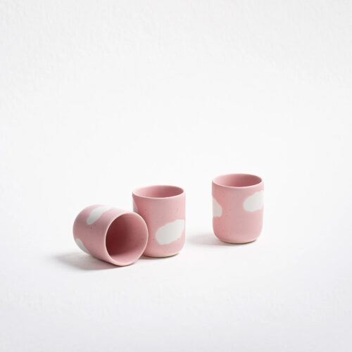 Tasse expresso nuage rose