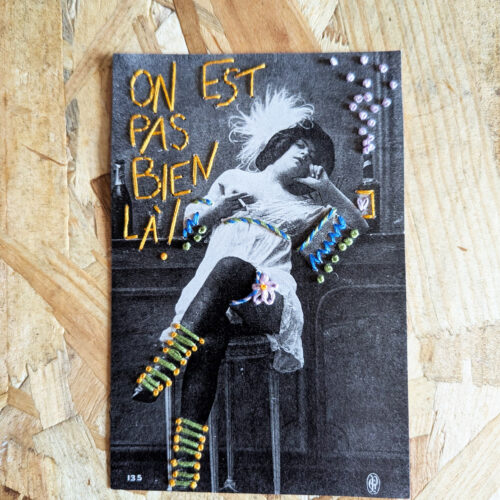 Mini kit broderie papier - Au bar