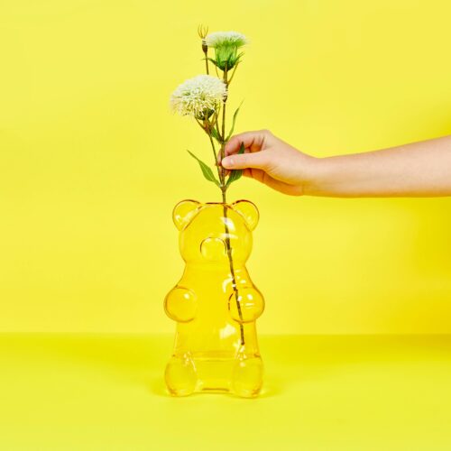 Vase gummy bear jaune