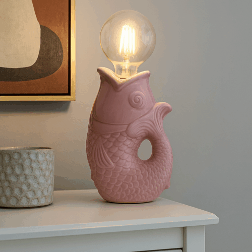 Lampe poisson LED rose
