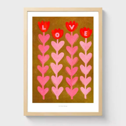 Affiche love flower