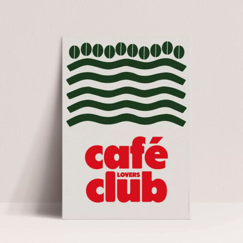 Affiche coffee lovers club
