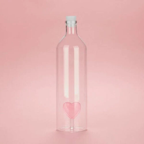 Bouteille en verre - Coeur