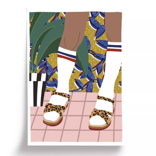 Affiche Claquette chaussette