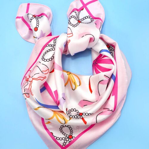 Foulard satiné noeud