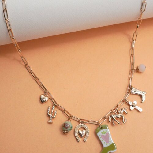 Collier breloque santiag