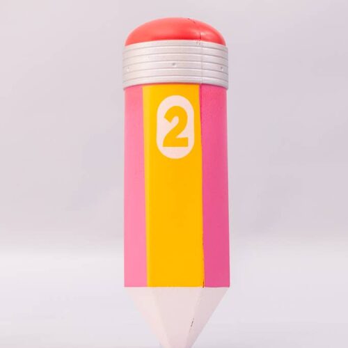 Balle anti-stress crayon