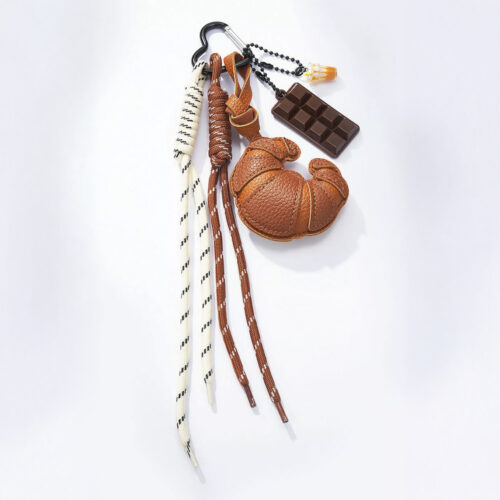 Grigri porte-clé croissant & chocolat