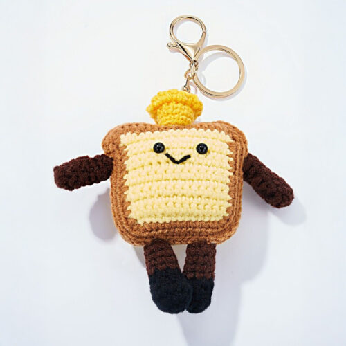 Grigri porte-clé tartine crochet