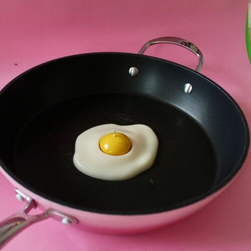 Bougie oeuf au plat