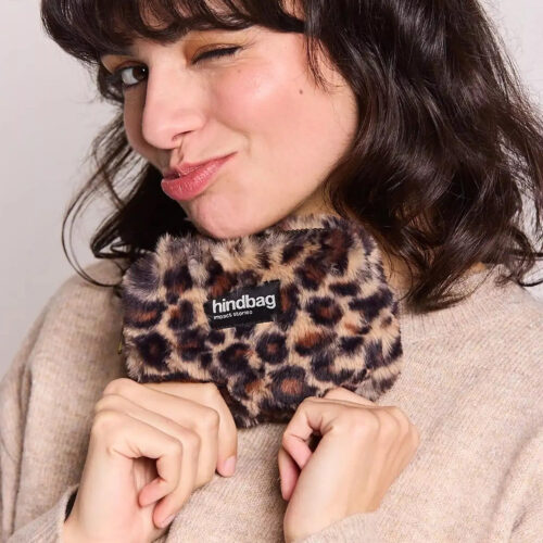 Porte monnaie Lili Fausse fourrure léopard