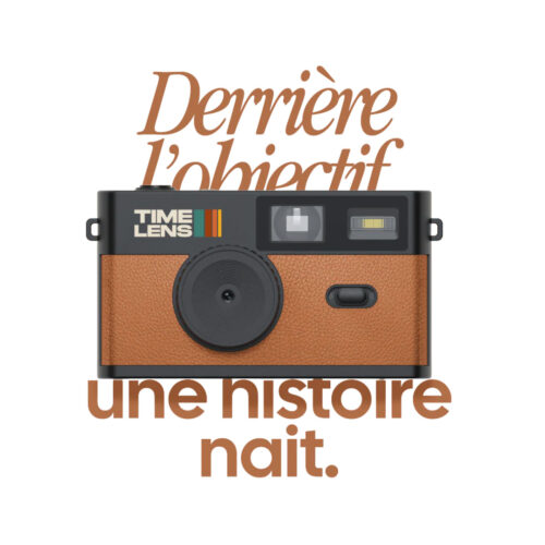 Appareil photo numérique retro marron