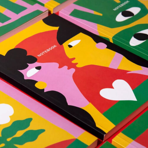 Carnet bisous - illustration faite à la main