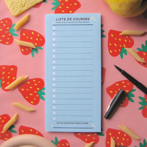 Liste de courses bleue - DL