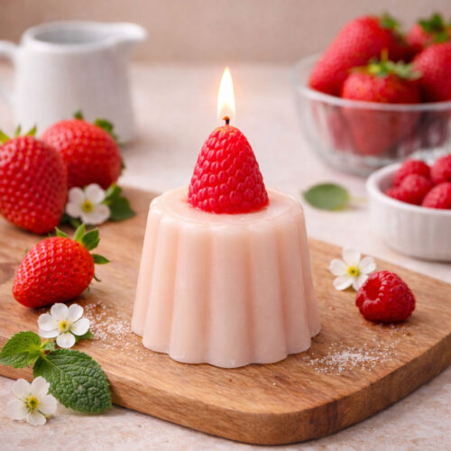Bougie gelée à la fraise