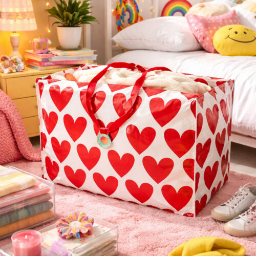 Sac de rangement XXL - coeurs