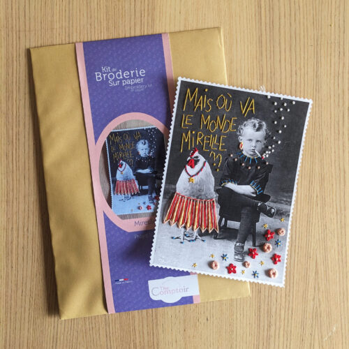 Kit broderie papier - Mireille