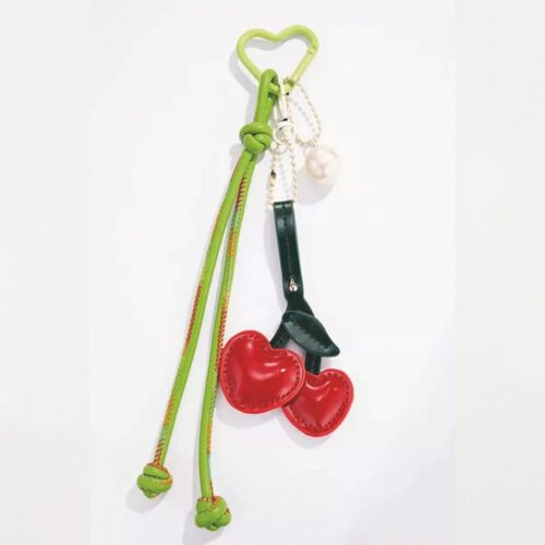 Grigri porte-clé cerises coeur