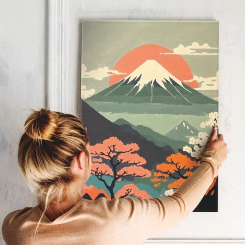 Peinture numéro - 30x40cm - Mont Fuji
