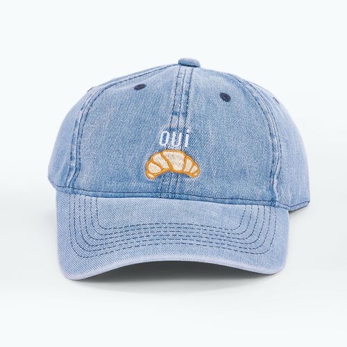 Casquette jean  - croissant
