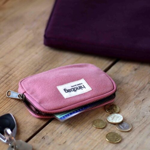 Porte monnaie Hindbag -  Rose blush