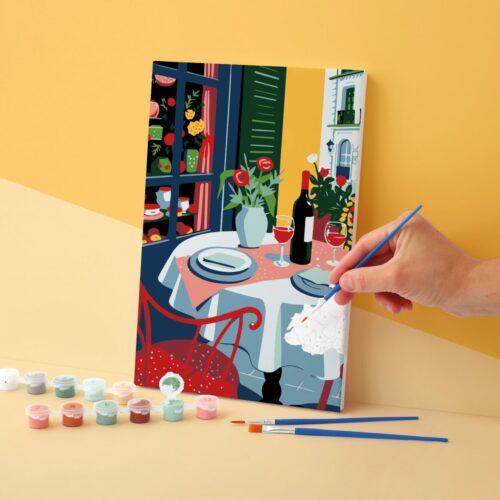 Peinture numéro - 20x30cm - Repas déjeuner