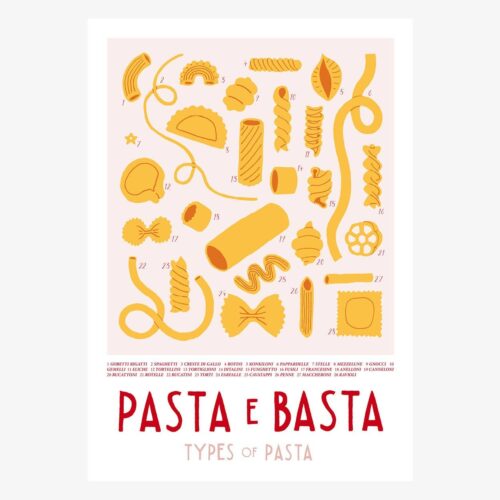 Affiche Pasta & Basta - A3