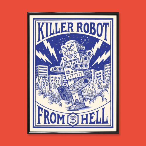 Affiche Killer Robot - A3