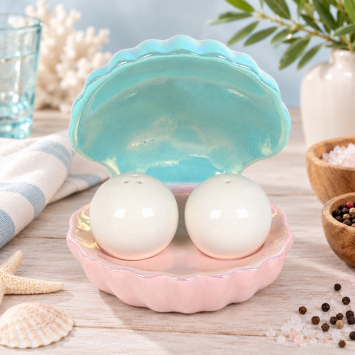 Sel et poivre - coquillage & perles
